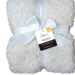 Mainstays Cream Sherpa Blanket